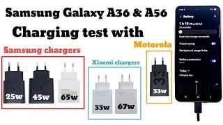 Samsung Galaxy  A56 charging test
