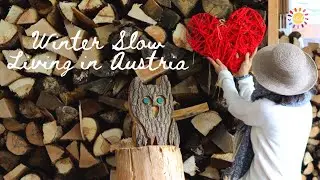 Stock up on wood and enjoying the cold . Slow living winter vlog