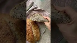 Хлеб на закваске🍞 #ASMR #хлеб #вегетарианство  Больше в тг  