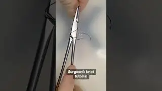 The Surgeon&rsquo;s Knot #surgicalskills #suturing #surgery #surgeon #surgeonlife #vet #medicine