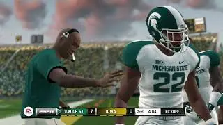 Michigan State Spartans vs Iowa Hawkeyes - NCAA Football 14 - Updated to 2023 2024 Rosters