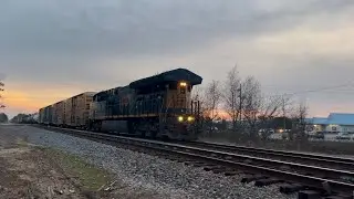 CSX 3380 Leads CSX L640-09 NB Local Train Running Loodhood Forward Florence SC Crossing 295.8 DD
