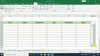 Offset Formula Scroll Bar DataShort Display Excel Sheet