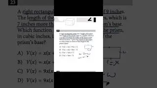 Volume - Prism #satprep #maths  #exam #example #gcse #education #satmath #shorts @SetteleTutoring