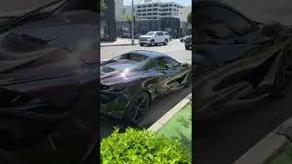 Aston Martin&rsquo;s lined up in a Rainbow 🌈 of colors!  Purple😈!  McLaren Beverly Hills Sports Cars