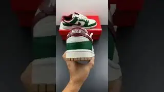 Nike Dunk Low Gorge Green White Team Red Gum  FB7160-161