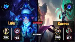 Bolulu LULU (Support) [Summon Aery] VS KARMA - Challenger EUW Patch 10.2
