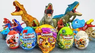 Jurassic World Unboxing Review ASMR | Trex Brachiosaurus Big Smasher Dino Indominus Rex Indoraptor