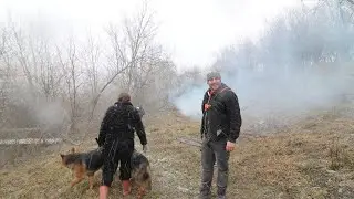 Curățam livada și ne-a prins ninsoarea ❄️