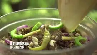 Food shots in slow motion