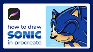 How to draw Sonic in Sonic Adventure style: Procreate tutorial