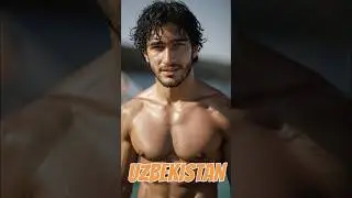Countries as Handsome Guys pt30: The Uzbek Men #shorts #handsome #handsomemen #men #male #guys
