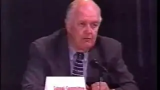Bill Mudge makes a point at the League of Women Voters' Candidates Forum