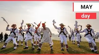 Morrismen dance and drink beer during May Day celebrations in Leicestershire | SWNS TV