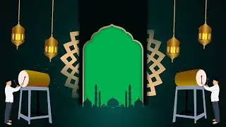 #006 VIDEO KOSONGAN EID MUBARAK 1446 H || GREEN SCREEN || BACKGROUND ISLAMI || IDUL ADHA 2025