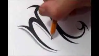 Scorpio Tattoos - How To Draw a Simple Tribal Star Sign