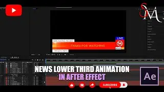 CREATE A NEWS LOWERTHIRD ANIMATION IN ADOBE AFTER EFFECT II AFTER EFFECT TUTORIALS II AFTER EFFECT