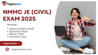 NMMC JE (CIVIL) Exam Preparation 2025 | Update Syllabus | Questions Paper | Mock Test #civilengineer