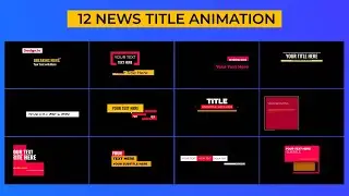 News Titles After Effects Templates | Animated Characters | Download Free Temples
