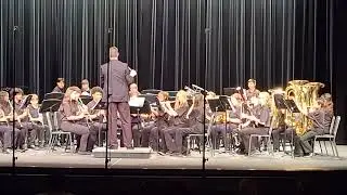 alex and the avalon middle school huskies band performing for an MPA