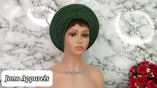Pleated Gele Turban Cap