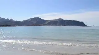 Ramberg NORWAY, a beautiful white-sandy beach, where you can have a swim in the ocean!