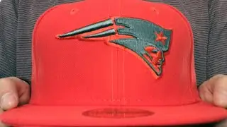 Patriots 'NFL TEAM-BASIC' Fire Red-Charcoal Fitted Hat by New Era