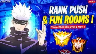 Free fire Rank push Live fun rooms Free Fire Telugu - VEERACHANDU is Live Telugu Gaming LIVE #VC