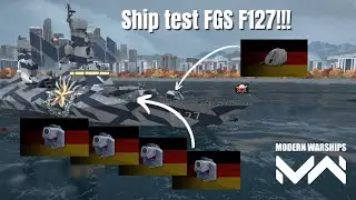Ship test of FGS F127, Ship of the Modern Warships. 