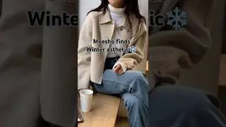 Meesho finds korean style winter asthetic outfits#meesho #meeshofinds#winter #outfit #shorts