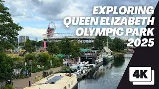 Queen Elizabeth Olympic Park 2025 | London Walk 4K | West Ham Stadium & More