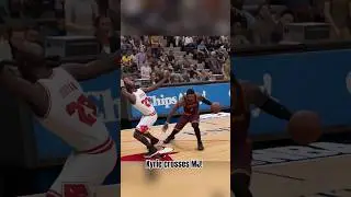 MJ gets crossed! by Kyrie Irving! Watch '96 Bulls vs' 16 Cavs in my YT!