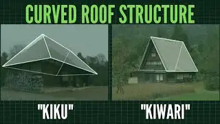 Amazing Kiku and Kiwari Systems in the Curved Roof Structure & Traditional Roofing Materials