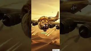 Bombardino Lion 🦁 #lion #lionelmessi #lions #lionking #ai #shorts #animals #airforce