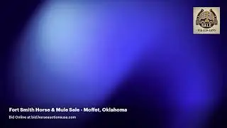 Fort Smith Horse & Mule Sale - Moffett, Oklahoma