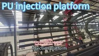 PU injection platform #machine #polyurethane #insulation #pipeline #hdpe #factory #coating #pipe