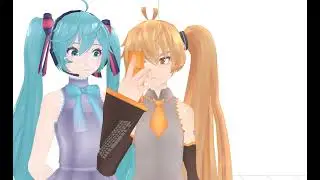 animation test: mikuneru kiss on the cheek