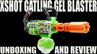 NEW XSHOT GATLING GEL BLASTER UNBOXING & REVIEW