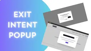 Exit Intent Popup using HTML, CSS & JavaScript | #howtocreateawebsiteusinghtmlandcss #coding #yt