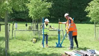 Rammkernsonden GS-Verbindung Demonstration // Window sampling with GS thread demonstration