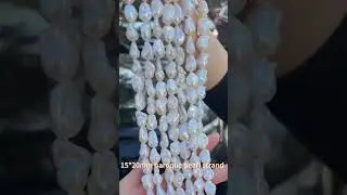 15*20mm huge size baroque fireball best quality freshwater cultured pearl strand beads#baroquepearl