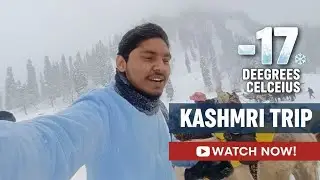 Kashmir trip temprature -17❄️🥶 | with friends new year celebration| no clickbate 