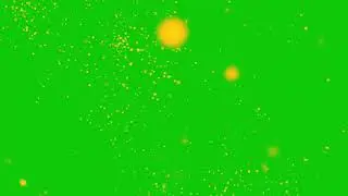 Particulas Amarela Chroma Key (Yellow Particles Green Screen)