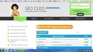 SEO CLEO - Free SEO Report Generator -