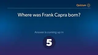 Where was Frank Capra born?   Frank Capra Quiz