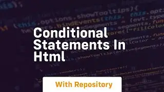 conditional statements in html