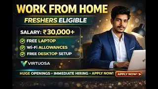Work from home jobs for freshers in 2026 Latest Updates | Permanant work from home jobs telugu 2026