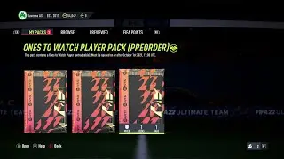 OPENING MY GUARANTEED OTW PACK ON FIFA 22! FIFA 22 ONES TO WATCH PACK!