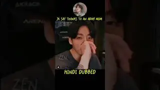 army mom say son in law to jk 😭💜 Hindi dubbed #bts