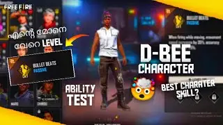 NEW D-BEE CHARACTER ABILITY TEST | OP SKILL | FULL REVIEW | MALAYALAM